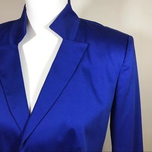 Peter Nygard Royal Blue Blazer Cotton 10
